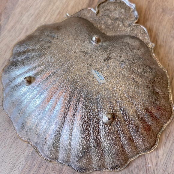 Vintage | silver plated shell trinket dish Japan - Picture 2 of 2